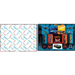 Caderno Desenho Univ Capa Dura Hot Wheels 80fls.-098266-45613