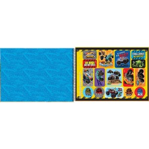 Caderno Desenho Univ Capa Dura Hot Wheels Monster Trucks 80f-098264-24311
