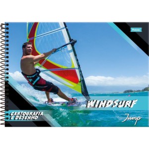 Caderno Desenho Univ Capa Dura Jump 96fls.-098427-42451