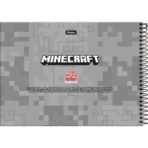 Caderno Desenho Univ Capa Dura Minecraft 80fls.-096249-76859