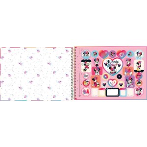 Caderno Desenho Univ Capa Dura Minnie 80fls.-081224-24618