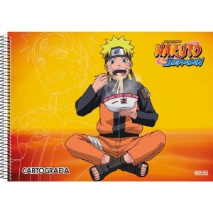 Caderno Desenho Univ Capa Dura Naruto 60f C/adesivo-096410-66695