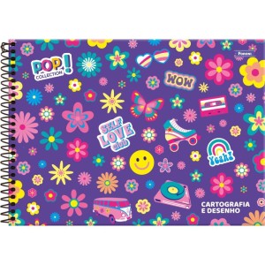 Caderno Desenho Univ Capa Dura Pop Collection 96fls.-098431-84310