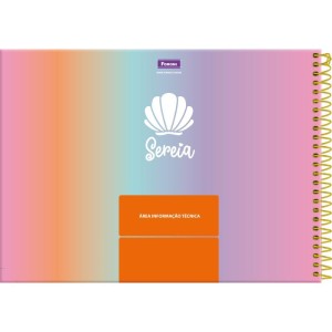 Caderno Desenho Univ Capa Dura Sereia 80fls.-098380-22889