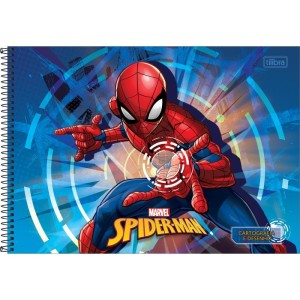 Caderno Desenho Univ Capa Dura Spider-man 80fls.-081249-59255