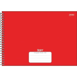 Caderno Desenho Univ Capa Dura Stiff Vermelho 80fls.-098211-27701