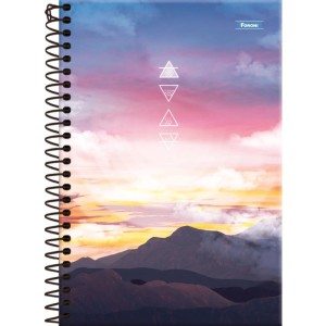 Caderno Espiral 1/4 Capa Dura 4 Elementos 160fls.-098398-12886