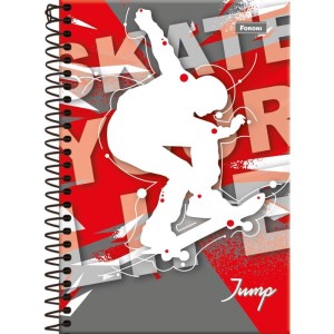 Caderno Espiral 1/4 Capa Dura Jump 80fls.-098426-13747