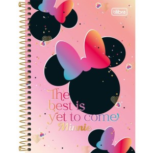 Caderno Espiral 1/4 Capa Dura Minnie 80fls.-078652-56203