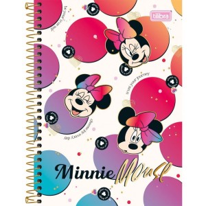 Caderno Espiral 1/4 Capa Dura Minnie 80fls.-078652-64179