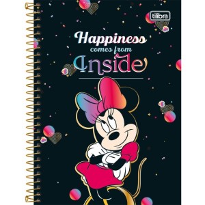 Caderno Espiral 1/4 Capa Dura Minnie 80fls.-078652-64528