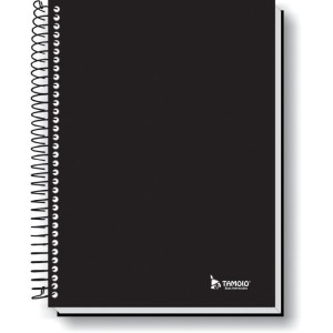 Caderno Espiral 1/4 Capa Dura Neutro Preto 48 Folhas-086812-30763