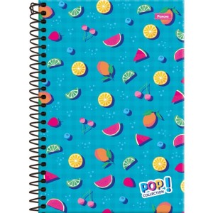 Caderno Espiral 1/4 Capa Dura Pop Collection 80fls.-098428-36553