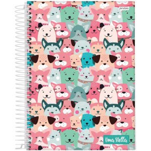 Caderno Espiral 1/4 Capa Dura Stella 80fls.-098194-48554