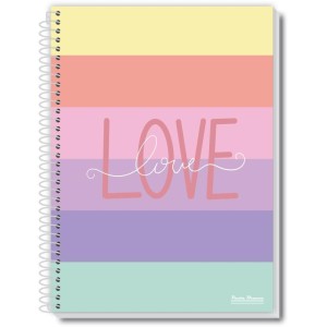 Caderno Espiral 1/4 Capa Dura Uau Feminino 48fls.-067025-42246