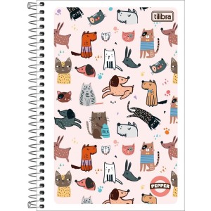 Caderno Espiral 1/4 Flexivel Pepper 80fls.-085093-88549