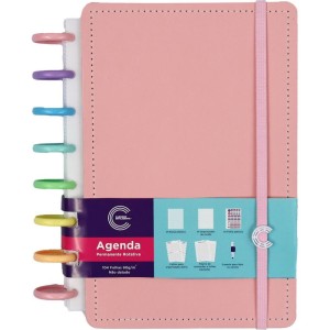 Caderno Inteligente Agenda A5 Rainbow Rose Permanente-099447-94570