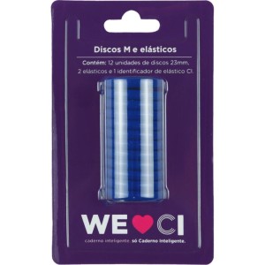 Caderno Inteligente Discos Grande 31mm 12discos+elast Az-108983-14686