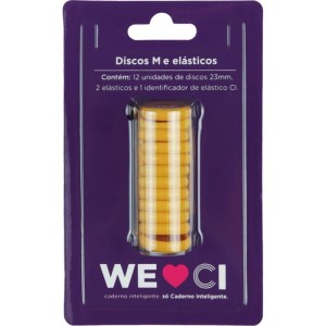 Caderno Inteligente Discos Medio 23mm 12discos+elast Am-108980-17317