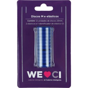 Caderno Inteligente Discos Medio 23mm 12discos+elast Az-108982-61081