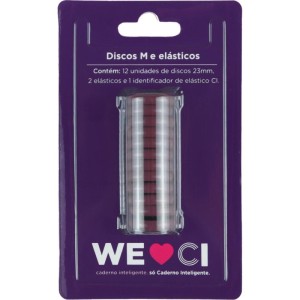 Caderno Inteligente Discos Medio 23mm 12discos+elast Bord-108988-45423