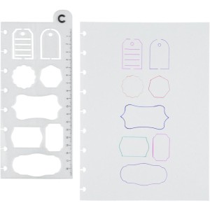 Caderno Inteligente Regua Stencil Criativa 19cm-108978-76610