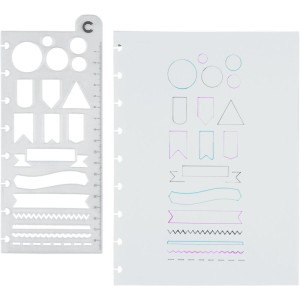 Caderno Inteligente Regua Stencil Inspiradora 19cm-108979-54291