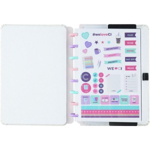 Caderno Inteligente A5 Lets Glitter Colorful 80fls-106775-66965