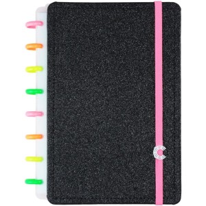 Caderno Inteligente A5 Lets Glitter Neon Black-108963-47636