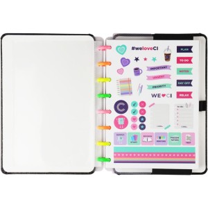 Caderno Inteligente A5 Lets Glitter Neon Black-108963-60090