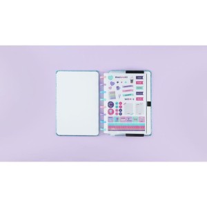 Caderno Inteligente A5 Lets Glitter Ocean Blue 80f-106777-13810