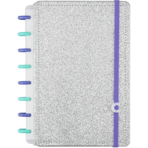 Caderno Inteligente A5 Lets Glitter Silver 2.0-108960-70392