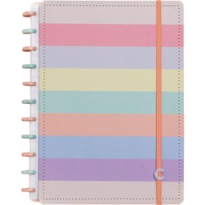 Caderno Inteligente Grande Arco-iris Pastel 80fls.-088041-19211