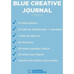 Caderno Inteligente Grande Blue By Miguel Luz 80fl-108212-20045