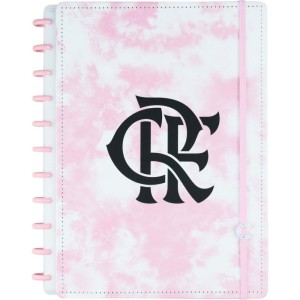 Caderno Inteligente Grande Flamengo Rosa 80fls.-106467-32334