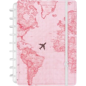 Caderno Inteligente Grande Gocase Mapa Mundi Rs 80-093582-81206