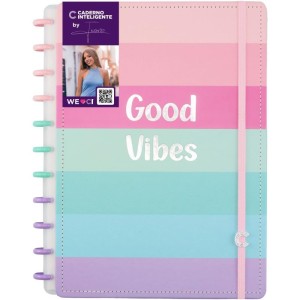 Caderno Inteligente Grande Good Vibes By Indy 80fl-108215-40035