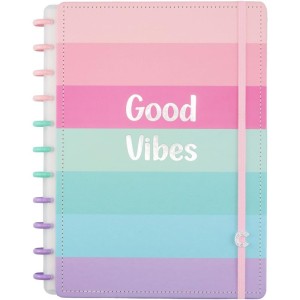 Caderno Inteligente Grande Good Vibes By Indy 80fl-108215-53743