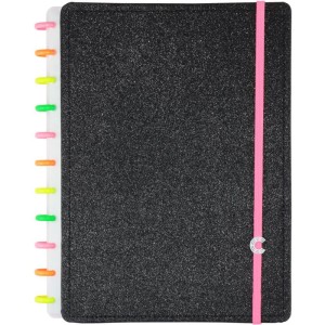 Caderno Inteligente Grande Lets Glitter Neon Black-108965-83420