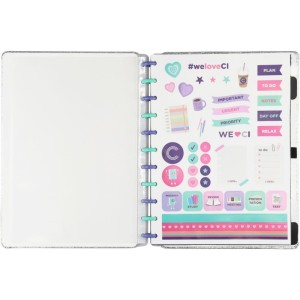 Caderno Inteligente Grande Lets Glitter Silver 2.0-108962-15112