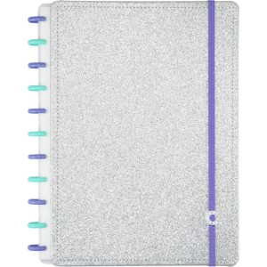 Caderno Inteligente Grande Lets Glitter Silver 2.0-108962-26796