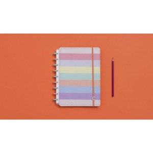 Caderno Inteligente Medio Arco-iris Pastel 80fls.-088034-36425