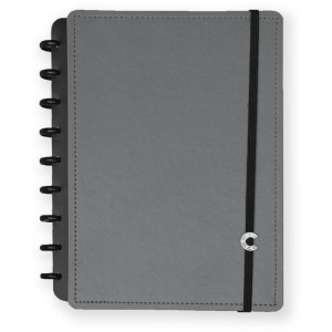 Caderno Inteligente Medio Basic Grey 80fls-088276-18767