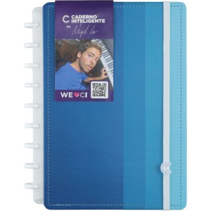 Caderno Inteligente Medio Blue By Miguel Luz 80fls-108211-63021