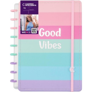 Caderno Inteligente Medio Good Vibes By Indy 80fls-108214-19479