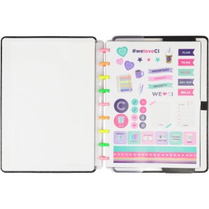 Caderno Inteligente Medio Lets Glitter Neon Black-108964-68803