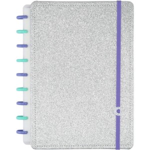 Caderno Inteligente Medio Lets Glitter Silver 2.0-108961-58992