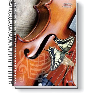 Caderno Musica 8 Capas 1/4 64 Folhas 63g.-085883-42328