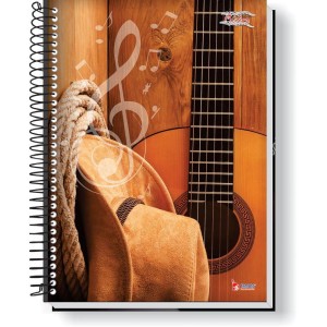 Caderno Musica 8 Capas 1/4 64 Folhas 63g.-085883-45942