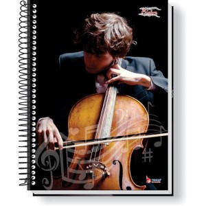 Caderno Musica 8 Capas 1/4 64 Folhas 63g.-085883-56922